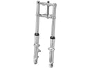 Fork Assembly For Wide Glide 2" Over. Polished Lower Legs Chrome Dual Disc