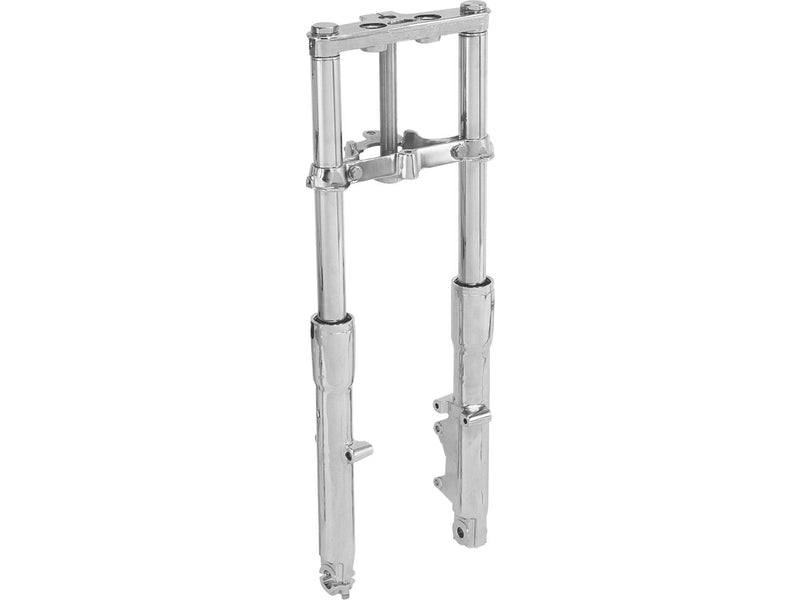 Direct Replacement For FL Softail Front Fork Assembly Chrome Lower Legs Chrome