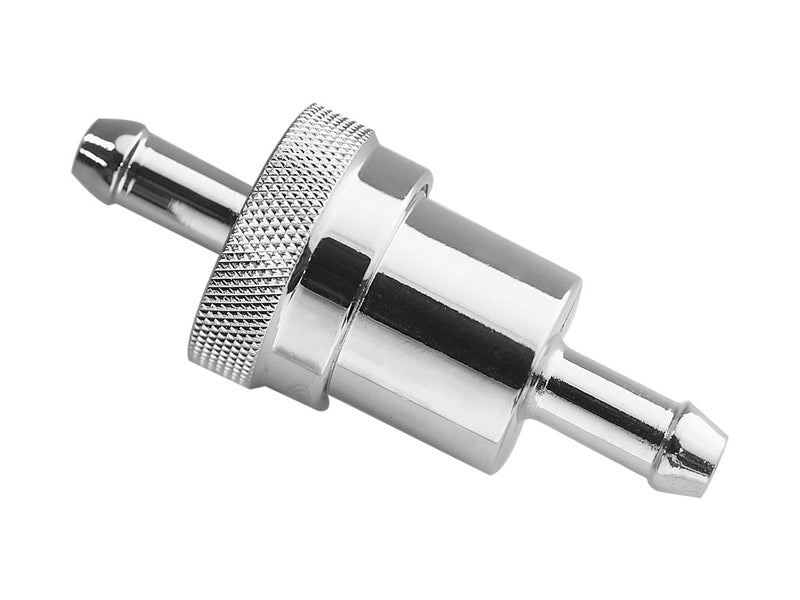 Fuel Filter With Screen 5/16 Inch Chrome
