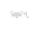 Organic Replacement Brake Pads Organic Rear For 80-84 FLT