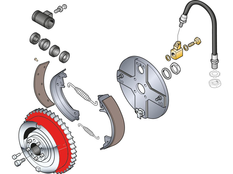 Brake Drum With Sprocket For 58-62 Panhead Chrome