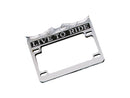 Live To Ride License Plate Frame Us Specification Chrome