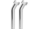 Chubby Pullback Risers Chrome - 9.5 x 1 Inch