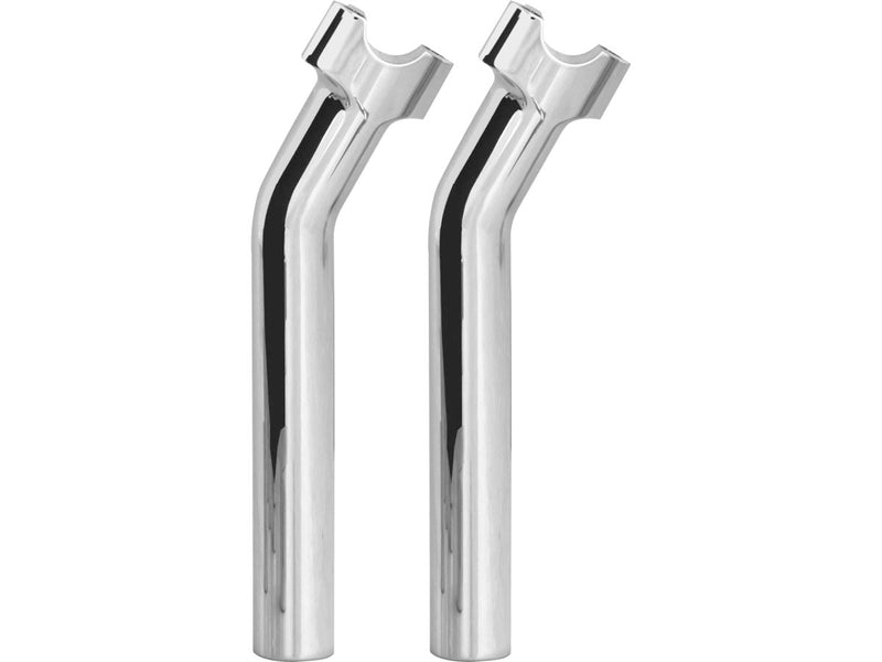 Chubby Pullback Risers Chrome - 9.5 x 1 Inch