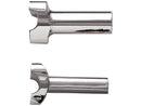 Chubby Straight Risers Chrome - 1 x 1.5 Inch