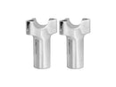 Chubby Straight Risers Chrome - 4.5 x 1 Inch