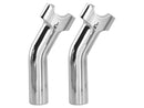 Chubby Pullback Risers Chrome - 5.5 x 1 Inch