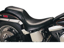 Silhouette 2 Up Smooth Seat 139.7mm Wide Passenger Area Black Vinyl For 84-89, 99 FXST