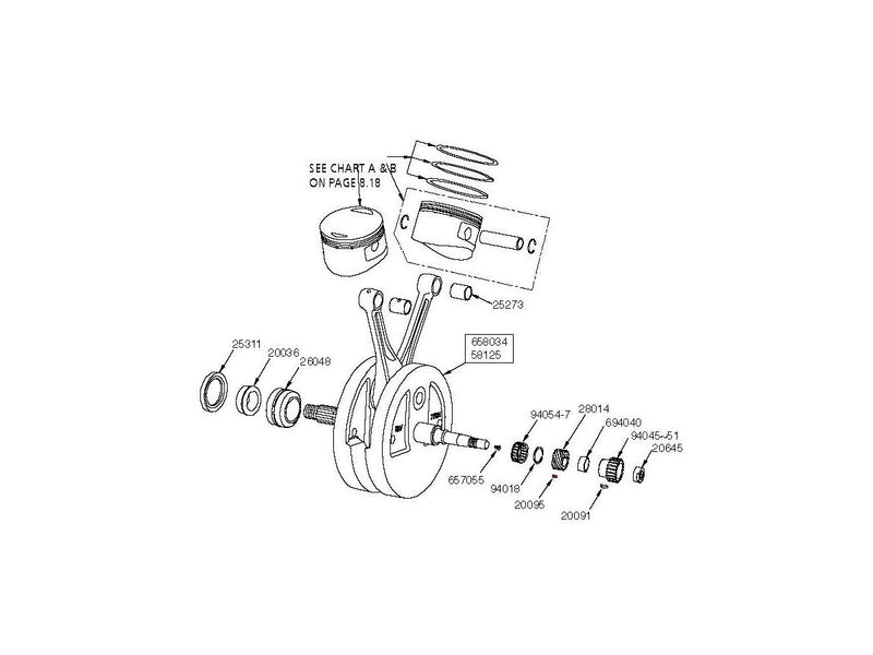 O Pump Shaft Key26348-15 - Pack Of 10 For 68-84 FL Shovel