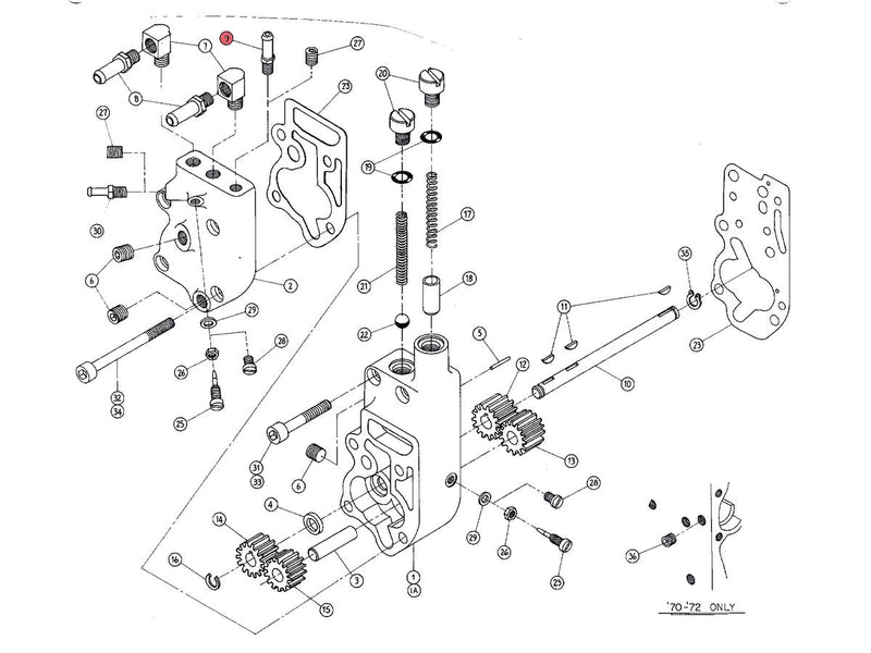 Primary Chain Oil Fitting Chrome