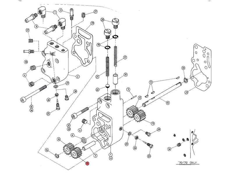 Oil Supply Idler Gear