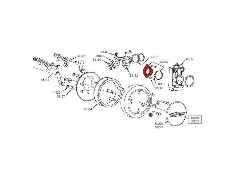 Intake Adapter For HS40 / HSR-42 70mm