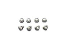 License Plate Mounting Screws Chrome