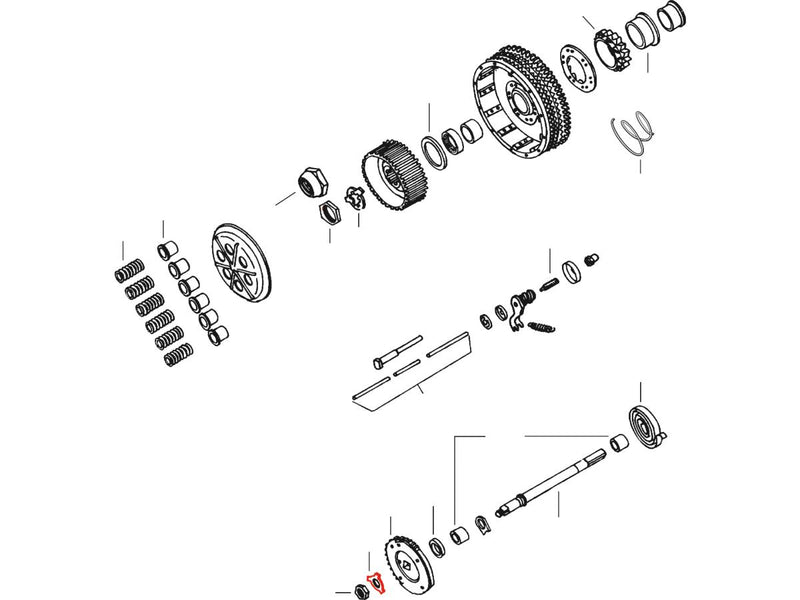 Starter Crank Gear Lockwasher