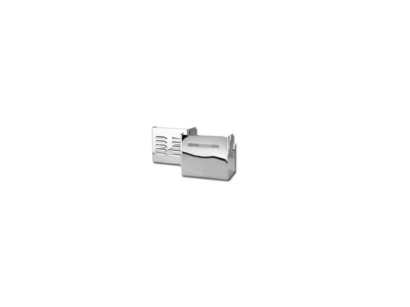 Battery Cover Louvered Chrome For 82-03 Sportster