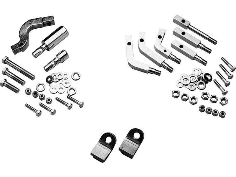 OEM-Style Floorboard Bracket Kit Chrome Aluminium