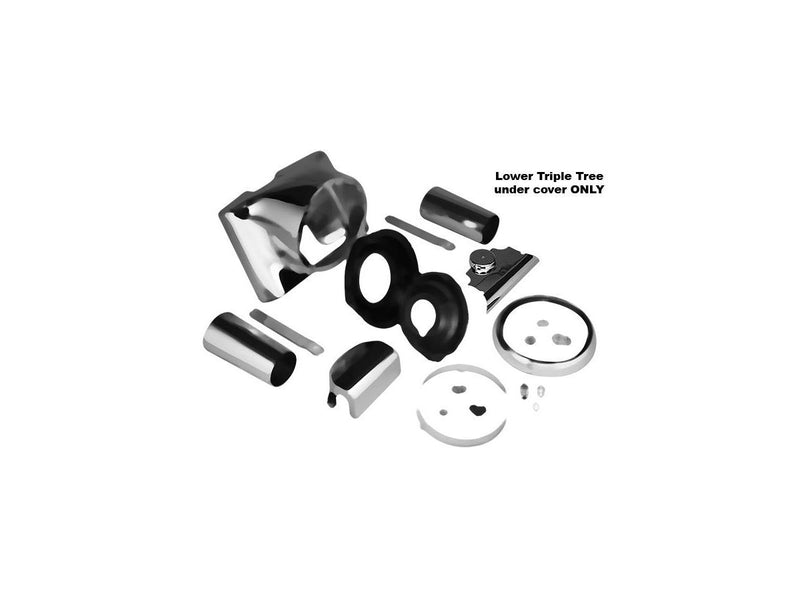 FL Headlight Conversion Kit Replacemet Fork Cover Lower Triple Tree Under Cover