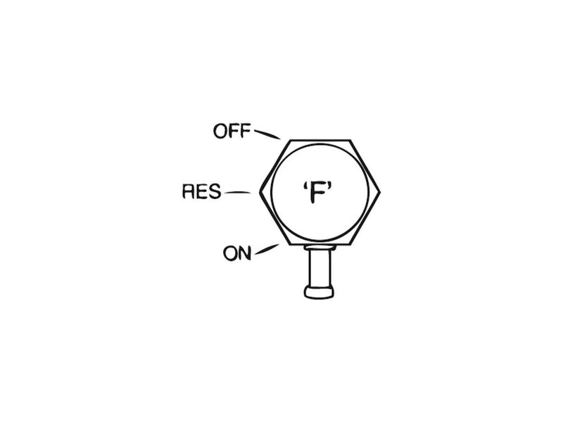 Fuel Valve Hi-Volume F Chrome / Diamond