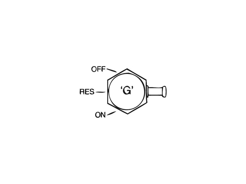 Fuel Valve High Volume L Chrome