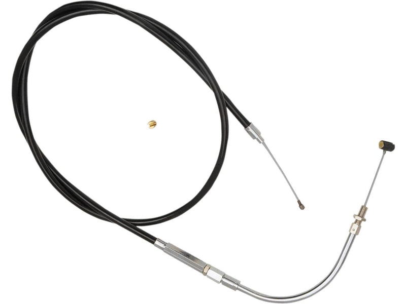 Traditional Black Throttle Cable 70 Degree Black Vinyl 39.5 Inch