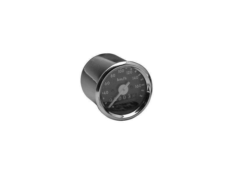 Mechanical Basic Speedometer 220 Km/h Black Ratio: 1:1 Chrome - 48mm