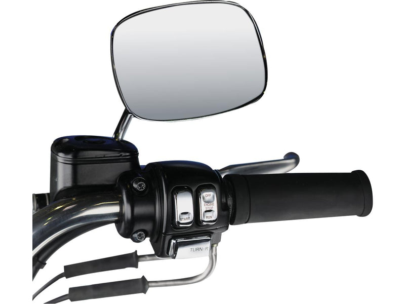 Ergonomic Handlebar Left & Right Side Switch Kit Chrome Switches