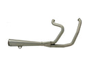 2 Into 1 Megaphone Exhaust Satin For 91-05 Dyna
