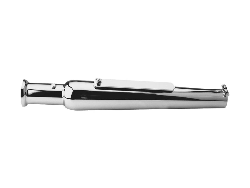 Trumpet Muffler Straight Style 19 Inch Long Chrome