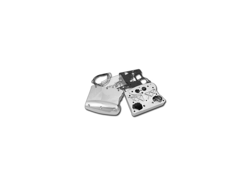 2 Piece Twin Cam Rocker Box Chrome For 99-17 Dyna