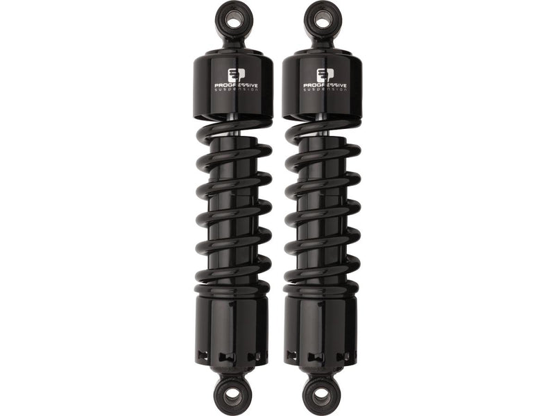 412 Series 12.5" Twin Shock Standard Duty Black For 86-05 Touring