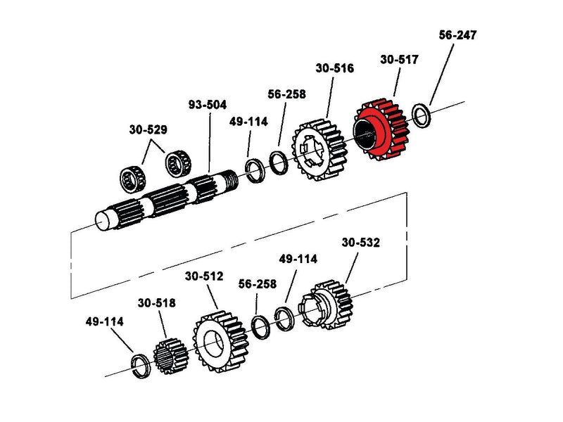 Countershaft 4th Gear - 5 Speed