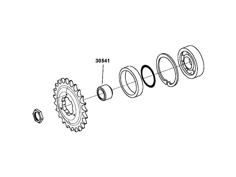 5-Speed Transmission Sprocket Spacer For 80-84 FLT