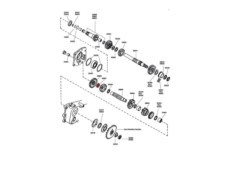 Spacer-XL CounterShaft 58-90 - Pack Of 5