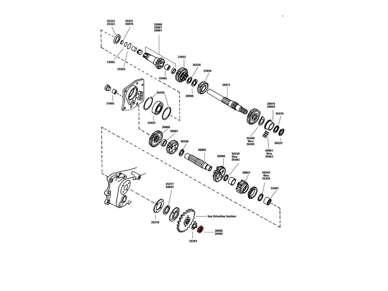 Nut-XL Mainshaft 54-70 With Seal