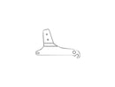 Sissy Bar Side Plates Chrome For 08 FLHRSE4