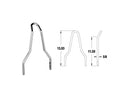 Round Sissy Bar Upright Chrome - W:8.75" x H:13.93"