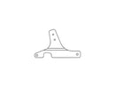 Sissy Bar Side Plates Chrome For 80-85 FXWG