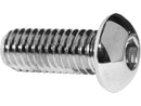 Buttonhead Allen Socket Screw Pack Chrome Grade 8 1/4 Inch -20 UNC 3/4 Inch