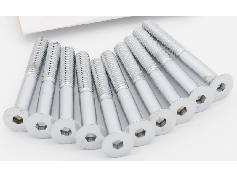 Flat Head Screw Pack Chrome