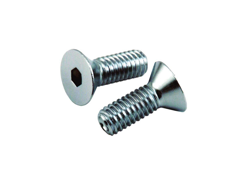 Countersunk Allen Sockethead Screw Pack Chrome - 1/4 x 20 x 1 1/2 Inch