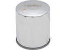Long Evolution Engine High-Performance Oil Filter With Magnet Chrome