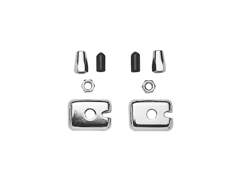 Chain Adjuster Cover With Cover Nuts Chrome