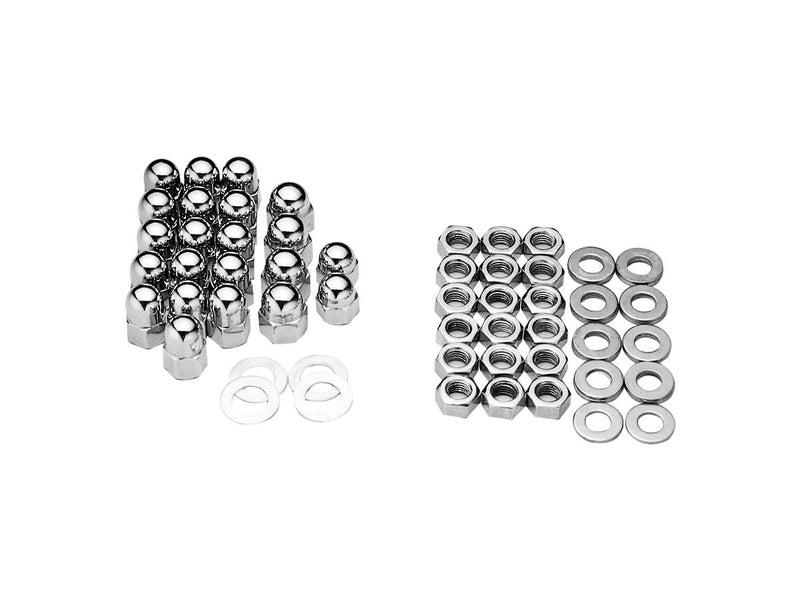 Acorn Head Bolt Hardware Kit Chrome