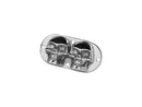 Dual Skull Inspection Cover Aluminium Polished