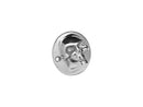 Forward Facing Skull Point Cover 2-Hole Aluminium Polished For 04-20 Sportster