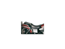 Silhouette 2 Up Smooth Seat 165.1mm Wide Passenger Area Black Vinyl For 96-03 FXDWG