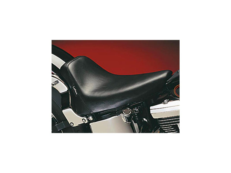 Bare Bones Gel Solo Seat Smooth Black Vinyl For 84-99 Softail