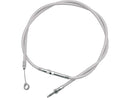 Argent Longitudinally Wound Clutch Cable Std Stainless Steel Clear Coated Chrome Look - 63.7"