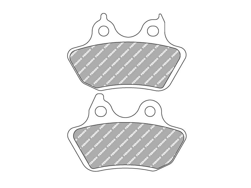 Road Platinum Mid-Metallic Brake Pads Organic Rear For 06 FLSTFSE2