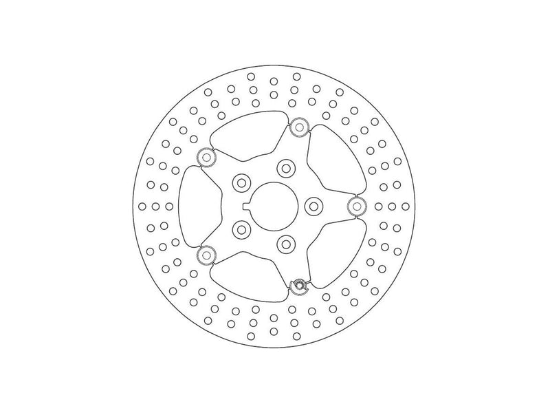 Floating Rear Brake Rotor 5-Hole - 11.5 Inch